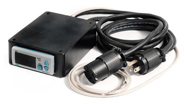 Digital Temperature Controller, On/Off, Benchtop, 184-253VAC, Â°F, K-Type