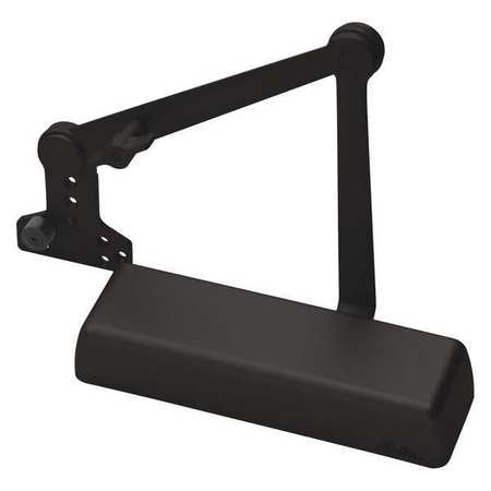 Manual Hydraulic Norton 410 Door Closer Heavy Duty Interior and Exterior, Dark Bronze