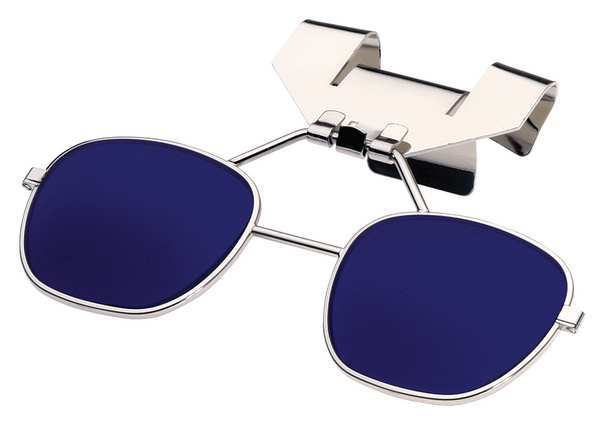 Clip On Eyewear, Cobalt Shade 8