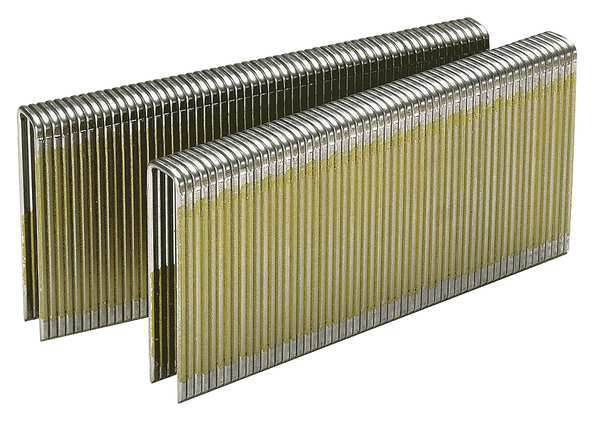 Staples, 16 ga, Standard Crown, 1-1/2 in Leg L, Steel, 10000 PK