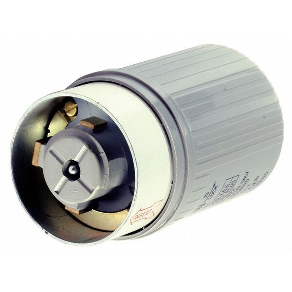50A Hospital Locking Plug 2P 3W 250VAC GY