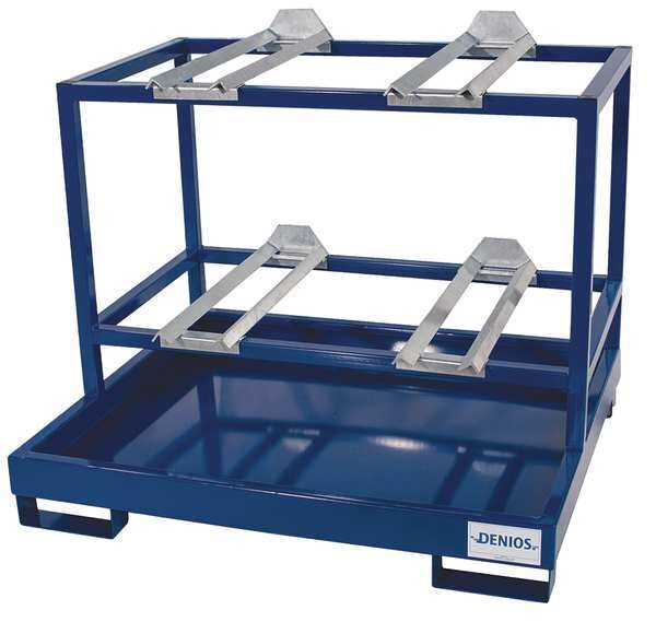 Drum Dispensing Pallet, Steel, 4 Drums