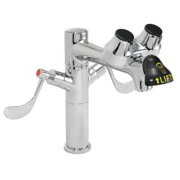 Deck Mounted Eyewash/Faucet Combination No Bowl