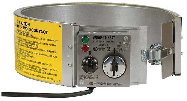 Drum Heater, Electric, 16 gal., 120V