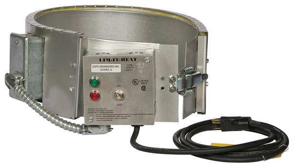 Drum Heater, Electric, 16 gal., 100W