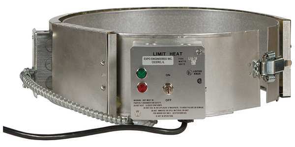 Drum Heater, Electric, 16 gal., 145W