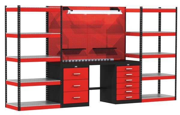 Open Modular Storage Unit, 168In, 12ga Stl
