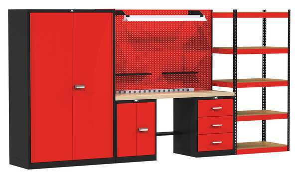 Mixed Modular Storage Unit, 168In, Hardwd