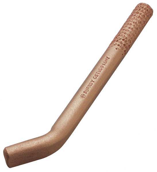 Steel Grounding Stud, 1/0AWG, 7.16In