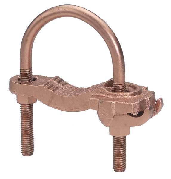 Pipe Ground Clamp, 4AWG, 4.25In, Type: COMMERCIAL