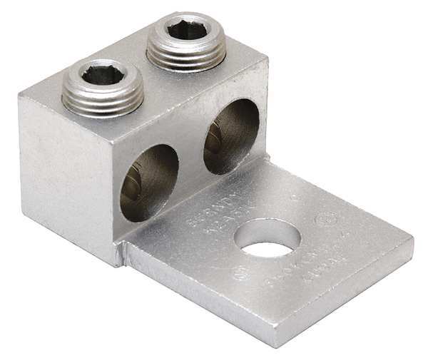 Mechanical Conn, Lug, 1/0 to 14 AWG, 2 Cond