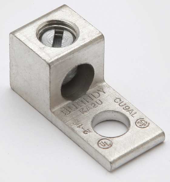 Mechanical Conn, Lug, 2 to 14 AWG, 1 Cond