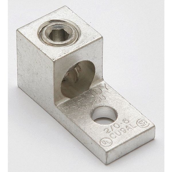Mechanical Conn, Lug, 6 to 2/0 AWG, 1 Cond