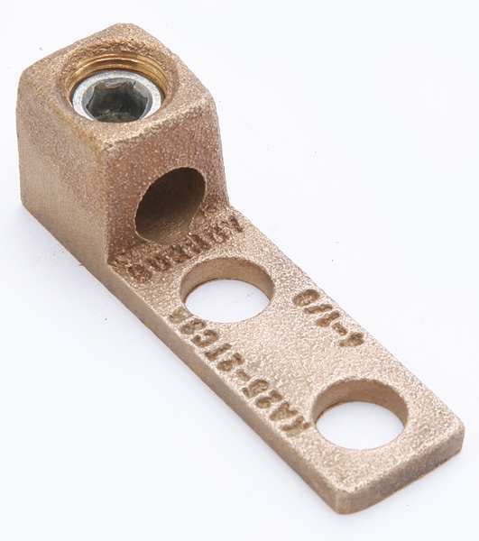 Mechancl Conn, Trminl, 1/0 to 4 AWG, 1 Cond