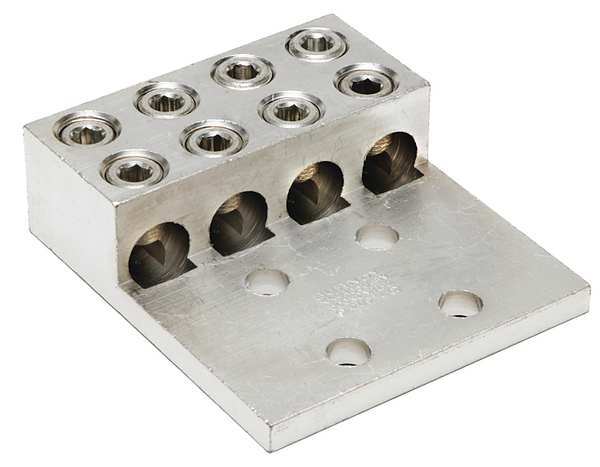 Mechanicl Conn, 600 kcmil to 2 AWG, 4 Cond