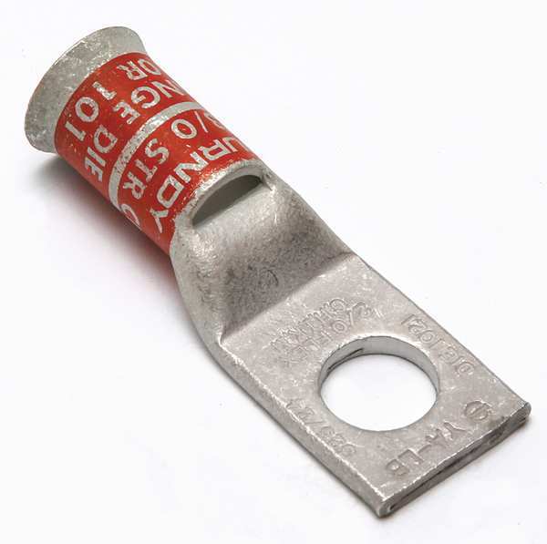 One Hole Lug Compress Connector, 2/0 AWG