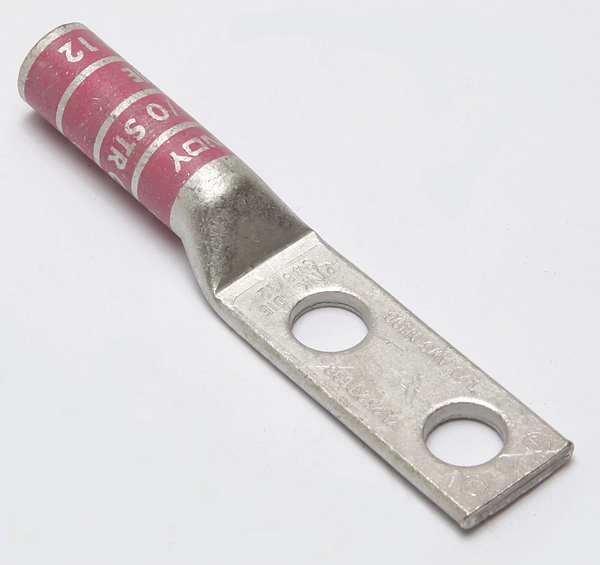 Two Hole Lug Compress Connector, 1/0 AWG
