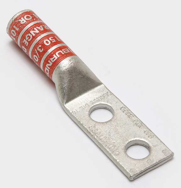 Two Hole Lug Compress Connector, 3/0 AWG