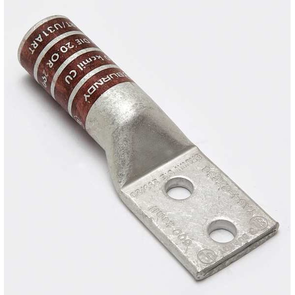 Two Hole Lug Compress Conct, 500 kcmil