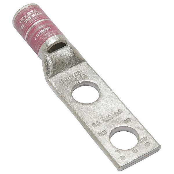 Two Hole Lug Compress Connector, 1/0 AWG