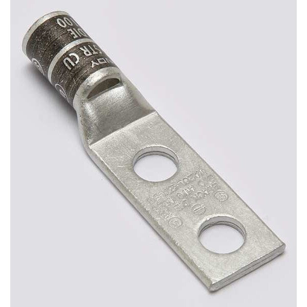 Two Hole Lug Compress Connector, 2/0 AWG
