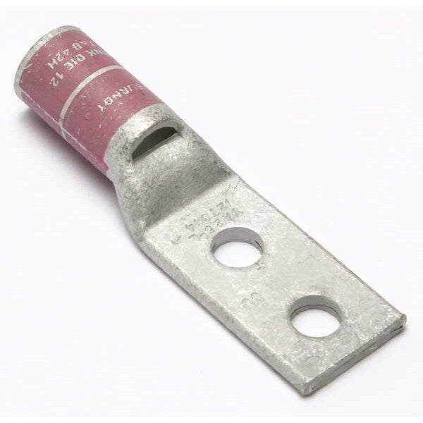Two Hole Lug Compress Connector, 1/0 AWG