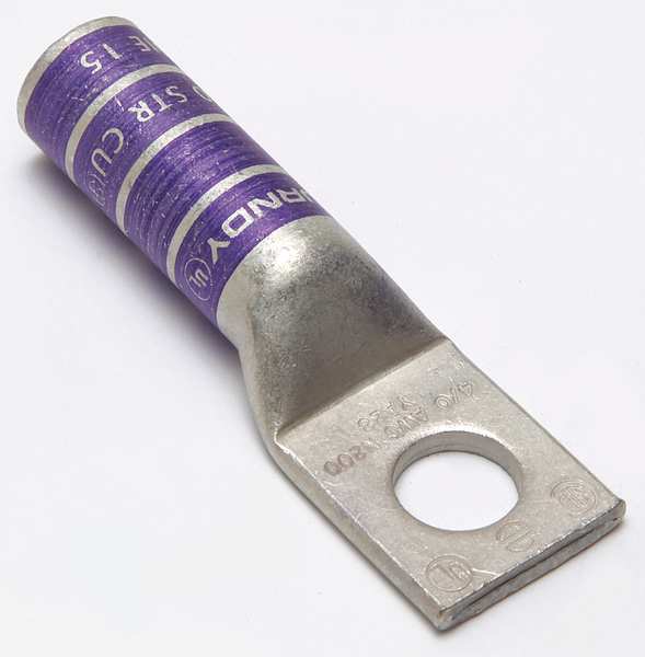 One Hole Lug Compress Connector, 4/0 AWG
