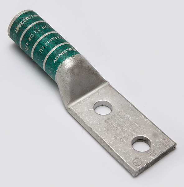 Two Hole Lug Compress Conct, 600 kcmil, Width: 1.69 in