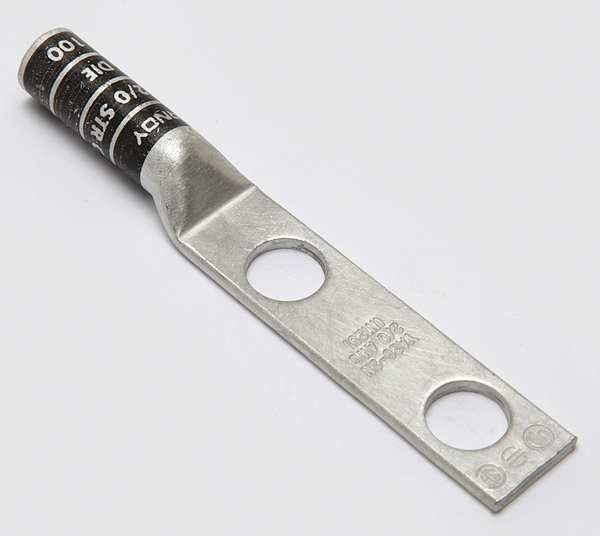 Two Hole Lug Compress Connector, 2/0 AWG