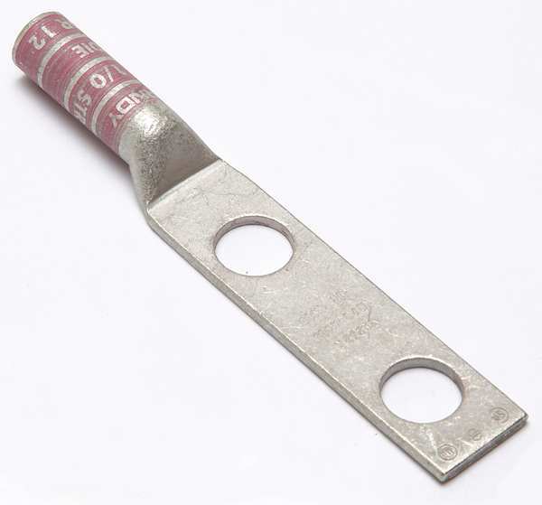 Two Hole Lug Compress Connector, 1/0 AWG
