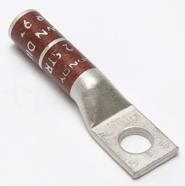 One Hole Lug Compression Connector, 2 AWG