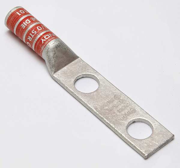 Two Hole Lug Compress Connector, 3/0 AWG