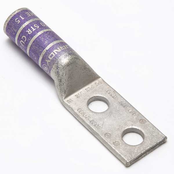 Two Hole Lug Compress Connector, 4/0 AWG