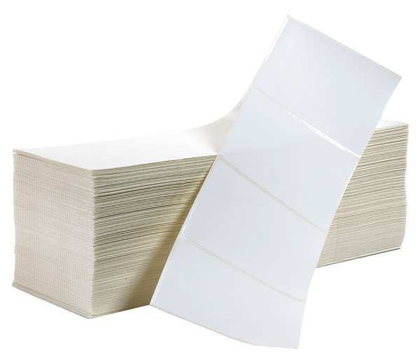 Printer Label, White, Labels/Roll: 3000