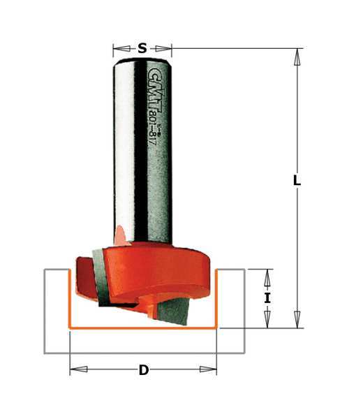 Router Bit, HW, 1-1/4 in