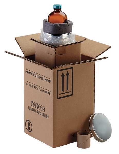 HAZMAT Shipping Kit, 16 oz. Bottle, PK4