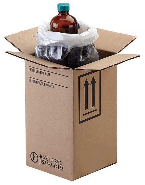 HAZMAT Shipping Kit, 8 oz. Bottle, PK12