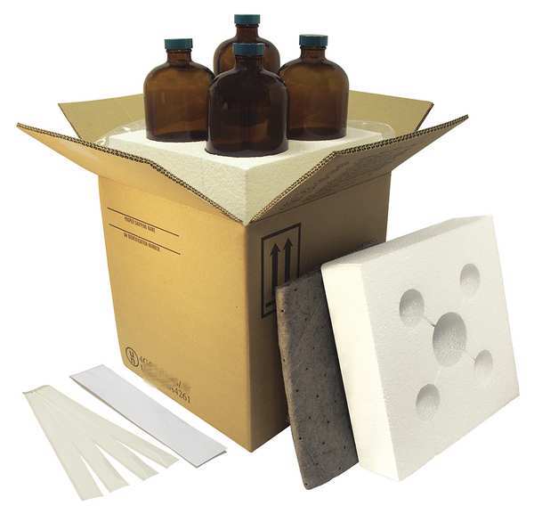 HAZMAT Shipping Kit, (4) 4 oz Bottles, PK4
