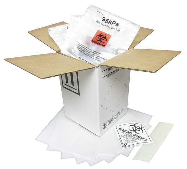 HAZMAT Shipping Kit, 10.25 In x 14 In, PK2
