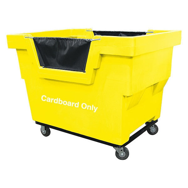 Cube Truck, 7/8 cu. yd., 1000lb Cap, Yellow