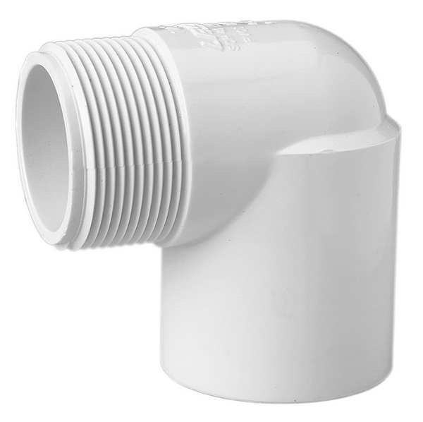 PVC Street Elbow, 90 Degrees, MNPT x FNPT, 1/2 in Pipe Size