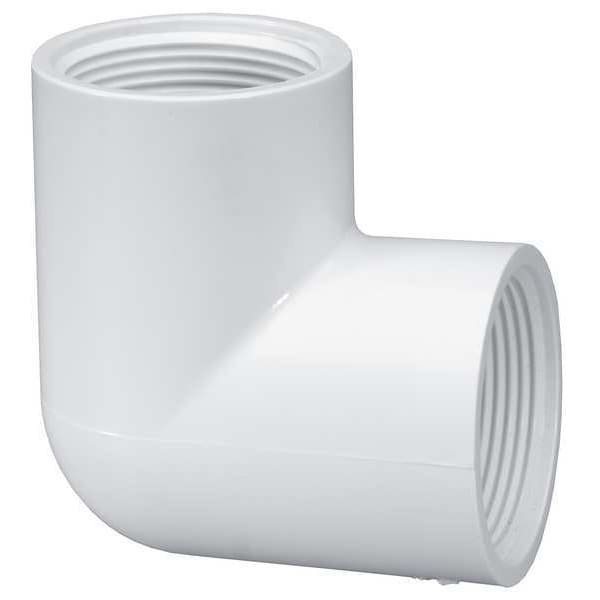 PVC Elbow, 90 Degrees, FNPT x FNPT, 1-1/4 in Pipe Size
