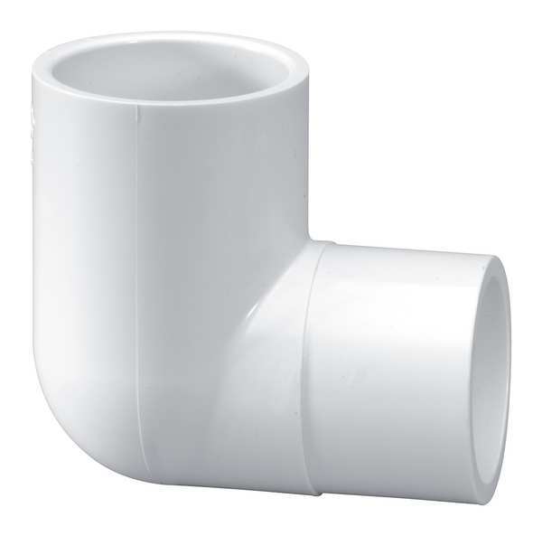 PVC Street Elbow, 90 Degrees, Spigot x Socket, 1-1/4 in Pipe Size