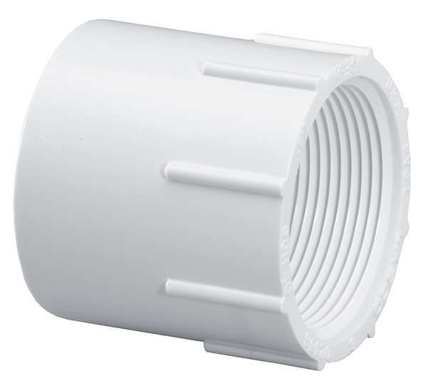 PVC Female Adapter, Socket x FNPT, 2-1/2 in Pipe Size