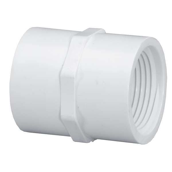 PVC Coupling, FNPT x FNPT, 2 in Pipe Size