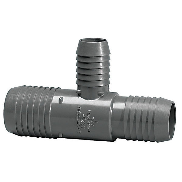 PVC Reducing Tee, Insert, 3/4 in x 1/2 in x 1/2 in Pipe Size