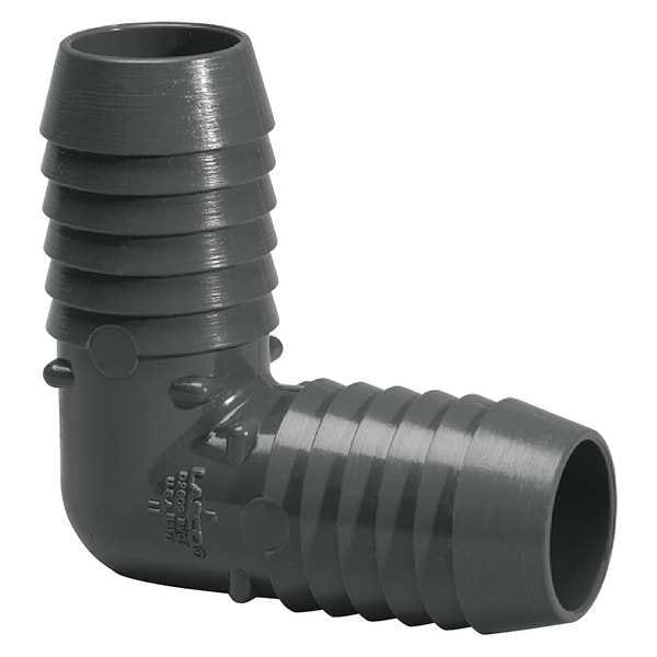 PVC Elbow, 90 Degrees, Insert, 2 in Pipe Size