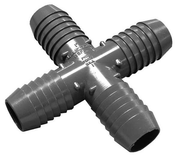 PVC Cross, Insert, 1 in Pipe Size