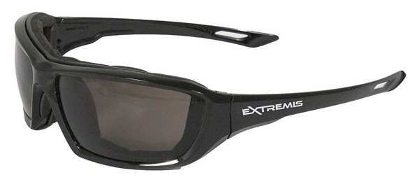 Safety Glasses, Wraparound Smoke AF Polycarbonate Lens, Anti-Fog