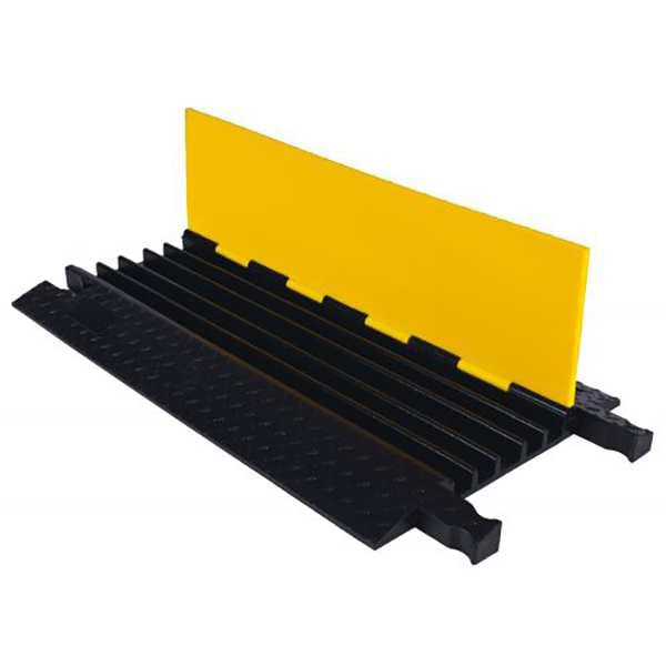 Cable Protector, 3 Ft. L, Yellow/Black